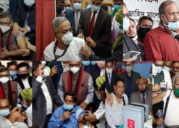 ভ্যাকসিন নিলেন খাদ্যমন্ত্রী ও প্রধান নির্বাচন কমিশনার