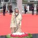 বঙ্গবন্ধুর প্রতিকৃতিতে প্রধানমন্ত্রীর শ্রদ্ধা
